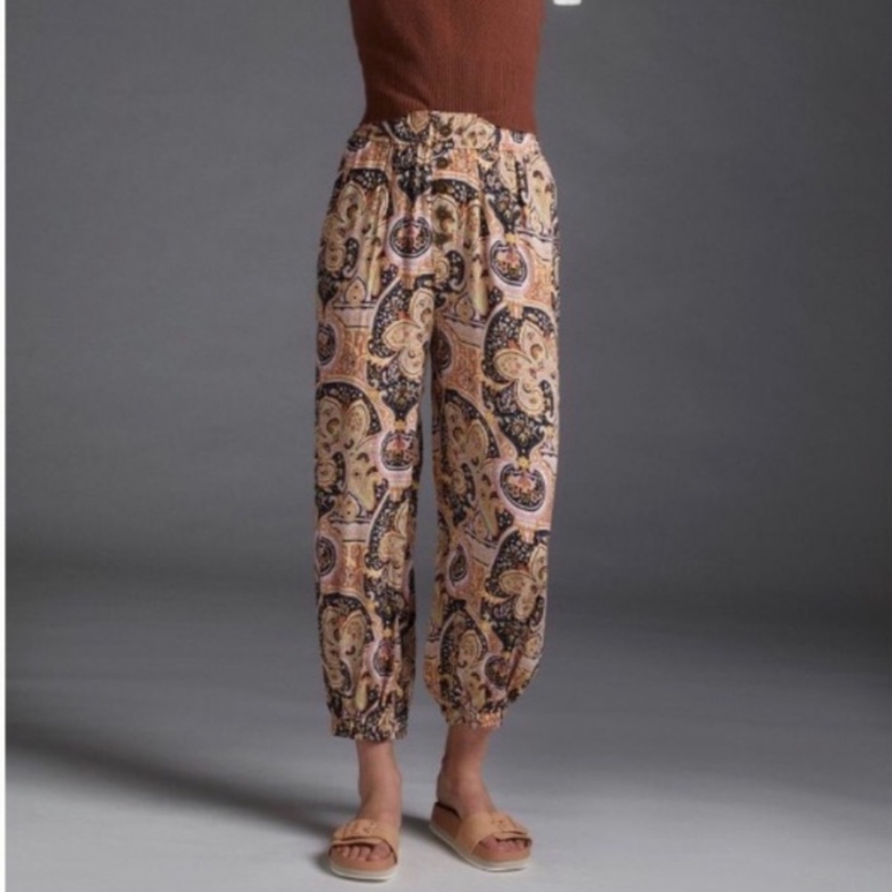 Anthropologie Odette Printed Joggers NWOT ⭐️